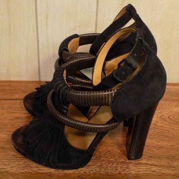 L.A.M.B. Hortensia High Ankle Strap Platform Sandal - Picture 5 of 6